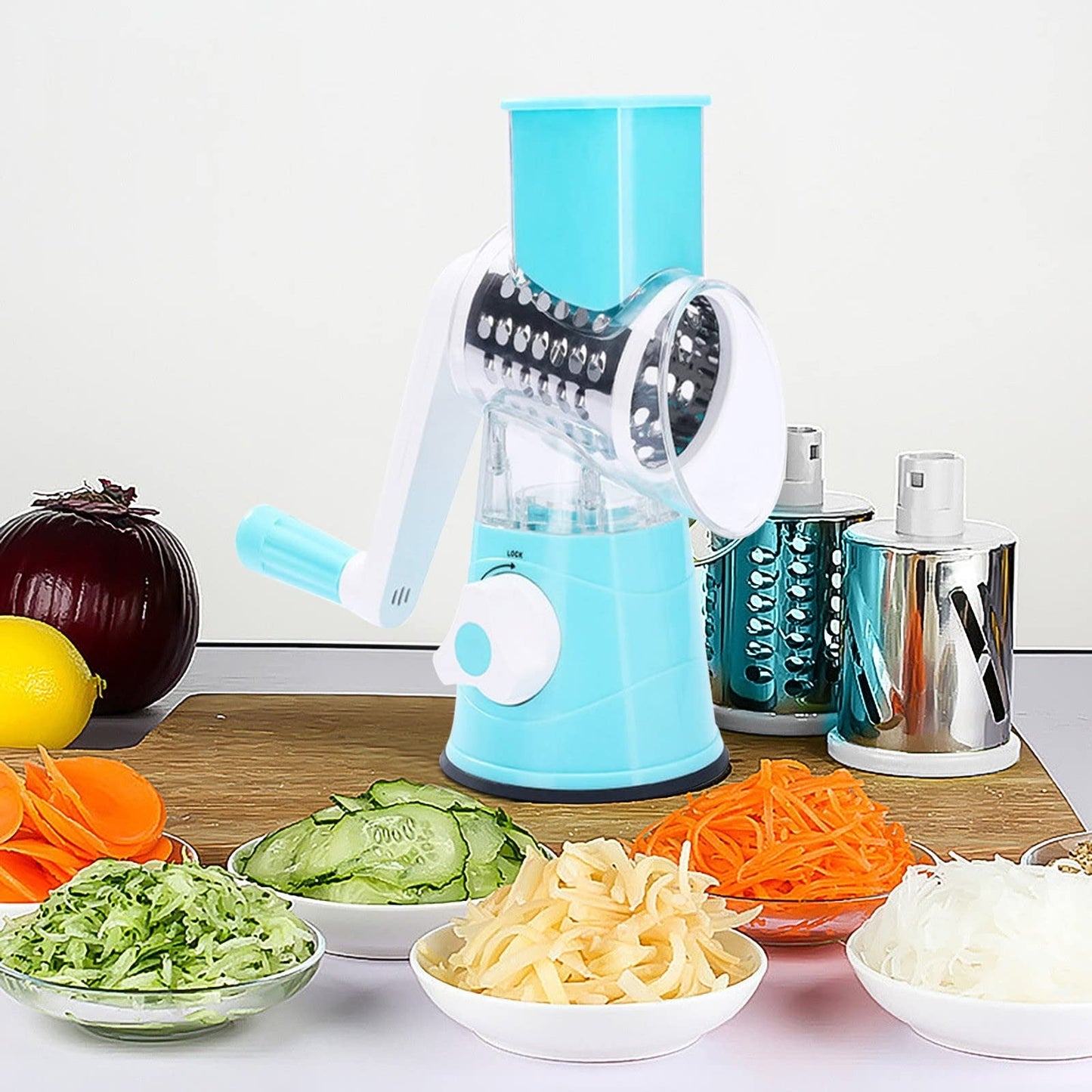 Multifunctional Manual Vegetable Drum Chopper.