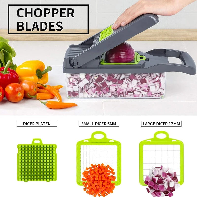 16 in 1 Vegetable Mandoline Slicer Food Chopper Kitchen Tool