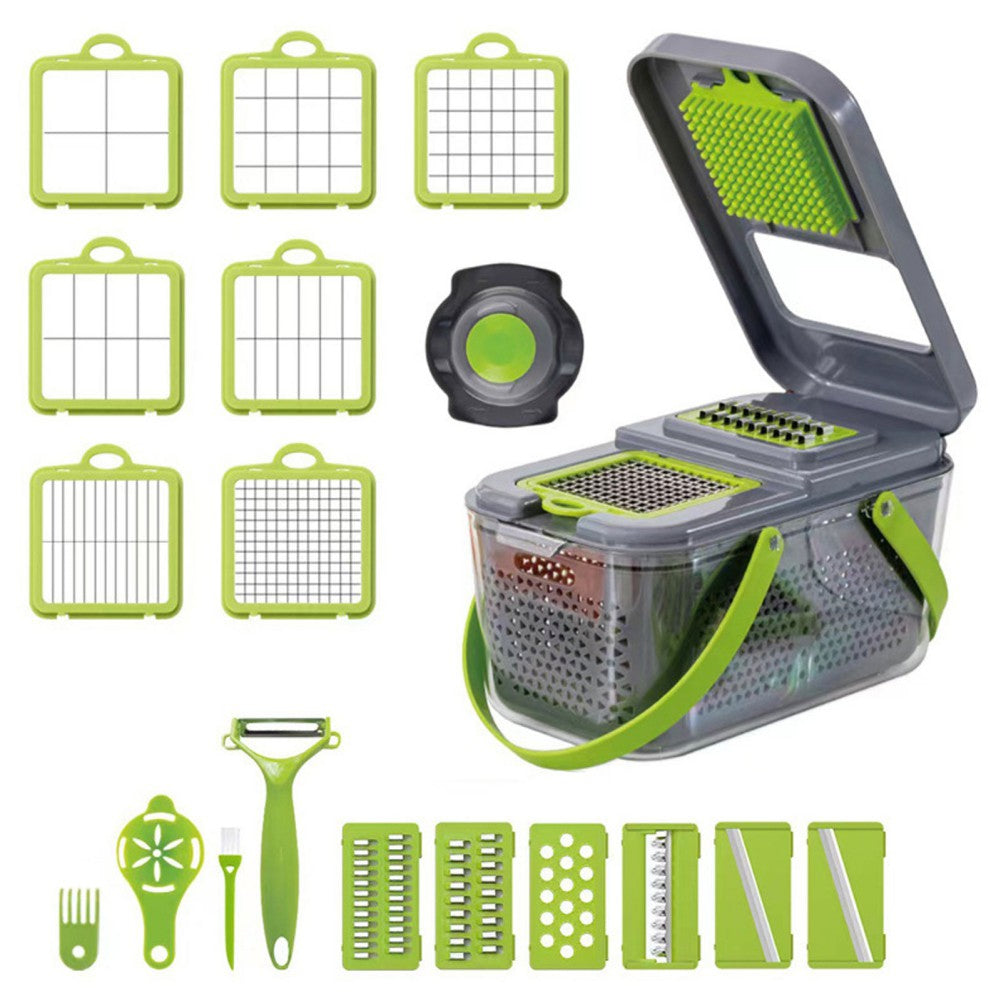 22Pcs-set Multifunctional Vegetable Cutter Kitchen Accessories.