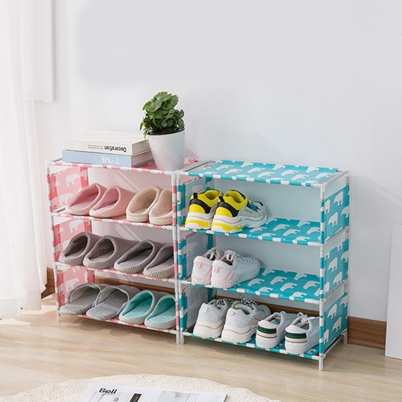 Stainless-Steel Non-woven Waterproof Storage Shoe Rack